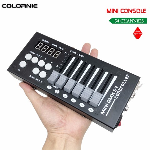 Mini 54CH DMX controlador de consola de iluminación LED para escenario DJ controlador DMX Controller DJ para Lumiere luz con cabezal móvil ► Foto 1/5
