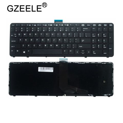 GZEELE-teclado Inglés para ordenador portátil, para HP ZBOOK 15 17 G1 G2 PK130TK1A00 SK7123BL US black ► Foto 1/4