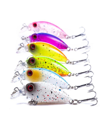 1pc Mini Crankbait Pesca señuelos 4cm 2,5g Pesca pez piscardo cebo duro japonés Isca Artificial atraer Swimbait Wobblers aparejos de Pesca ► Foto 1/6