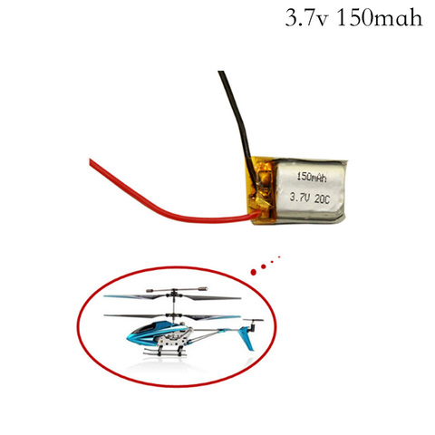 3,7 V batería Lipo de 150mAh para Syma S105 S107 S107G S109 S107-19 para Skytech M3 3,7 V 150mAh 1s Li-Po de la batería de 3,7 V pieza de helicóptero ► Foto 1/6