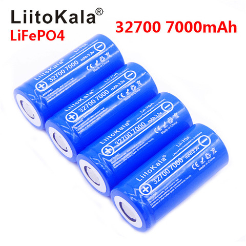 Nuevo 2022 Lii-70A LiitoKala 3,2 V 32700 de 6500 mah 7000 mAh batería de la batería LiFePO4 35A 55A de alta potencia continua máxima de descarga de la batería ► Foto 1/6