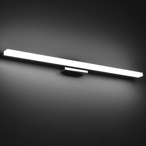 Luz de espejo LED más larga AC90-260V moderna lámpara de pared acrílica impermeable ► Foto 1/2
