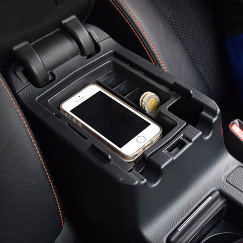 Coche estilo Caja de almacenamiento para apoyabrazos de coche cubierta centro de la consola bandejas de Subaru XV 2012-2015 accesorios de coche ► Foto 1/6