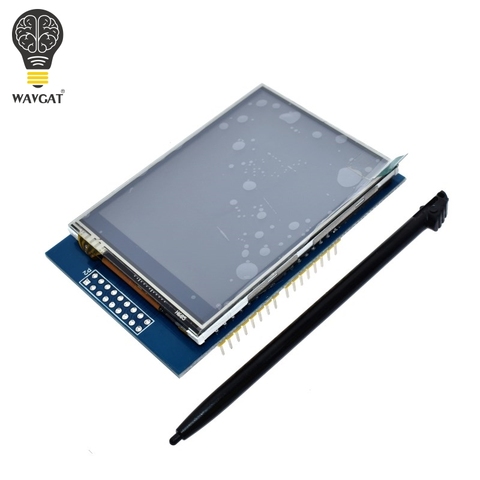 WAVGAT 3,3 pulgadas 2,8 V 300mA TFT LCD Shield Módulo de pantalla táctil para Arduino UNO con Panel táctil resistivo Kit DIY ► Foto 1/5