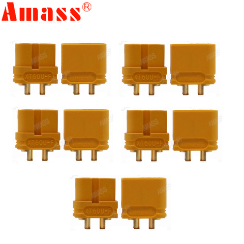 10 x AMASS XT60U XT60 actualización conector de clavija de 3,5mm con conector de Banana chapado en oro (5 pares) ► Foto 1/6