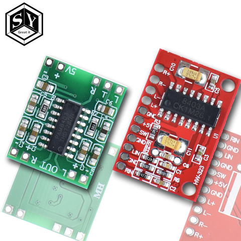 1 Uds gran 3W * 2 Mini Digital placa amplificadora de Audio DIY estéreo USB DC 5V fuente de alimentación PAM8403 para Arduino ► Foto 1/6