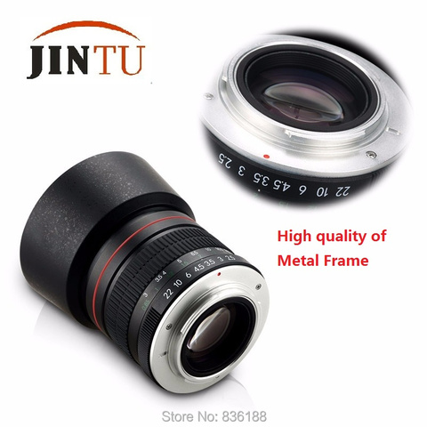 JINTU 85mm f/1,8 retrato asférico teleobjetivo para Nikon D5400 D3200 D3400 D5200 D5600 D7200 D810 D800 cámara DSLR ► Foto 1/1