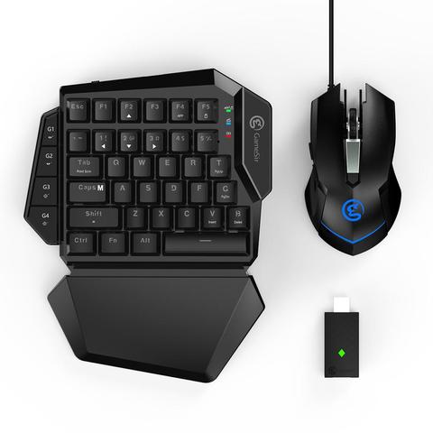 GameSir-teclado inalámbrico VX de una sola mano, adaptador combinado de ratón para PS4, mando para PlayStation 4/Xbox/Switch/PC ► Foto 1/6