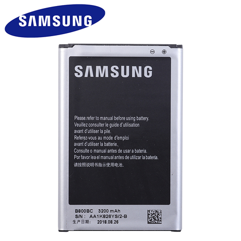 Batería Samsung para Galaxy Note 3 N900 N9006 N9005 N9000 N900A N900T N900P 3200mAh B800BE con NFC Samsung Original nueva batería ► Foto 1/3