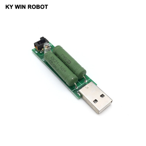 Mini resistencia de carga de descarga USB 2A/1A con interruptor 1A led verde, 2A led rojo ► Foto 1/5