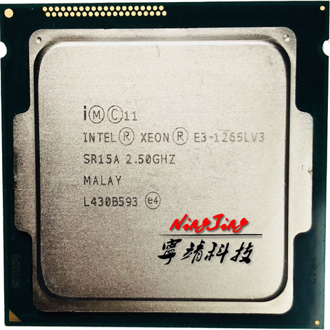 Procesador Intel Xeon E3-1265L v3 E3 1265Lv3 E3 1265L v3 2,5 GHz Quad-Core Eight-Core 45W CPU procesador LGA 1150 ► Foto 1/1