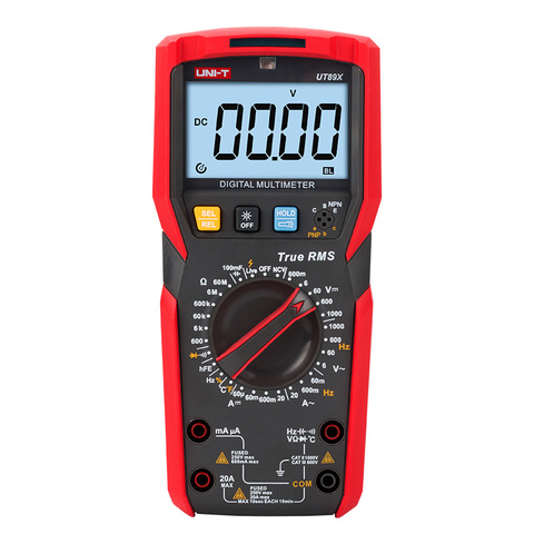 UNI-T Original UT89X/UT89XD valores eficaces auténticos multímetro Digital de alta corriente NCV/condensador/triodo/temperatura/prueba de resistencia de frecuencia ► Foto 1/6