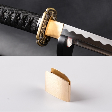 De alta calidad de latón nuevo Habaki hoja Collar de espada de samurái japonesa Katana Wakizashi Tanto buena espada accesorio de montaje DZ01 ► Foto 1/6