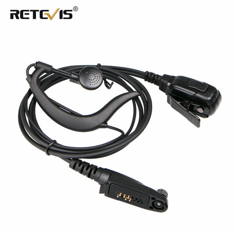 Auricular de micrófono con gancho en forma de G, walkie-talkie, auricular para Retevis Ailunce HD1/RT648/RT48/RT87/RT83/RT29/RT647/RT47 J9131A ► Foto 1/6