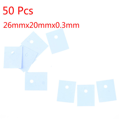 50 unids/lote TO-3P de silicona Pad térmico, hojas de Transistor de aislamiento de silicona aislante ► Foto 1/6