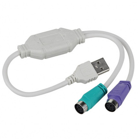 1 unid USB macho a PS/2 PS2 hembra convertidor adaptador de convertidor de Cable de teclado ► Foto 1/6