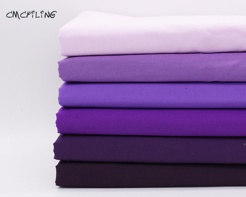 Tela de algodón púrpura puro bricolaje, tejido de retales Tilda para costura, tejido para el hogar, cuarto ancho ► Foto 1/6