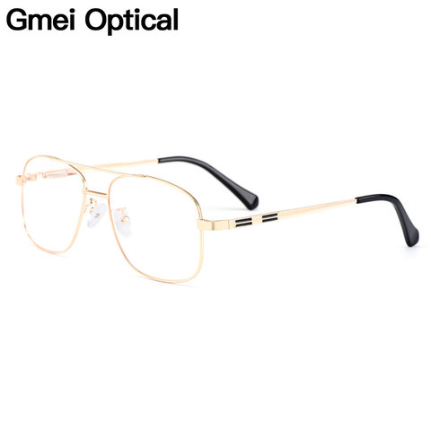 Gmei-gafas Ópticas Clásicas Retro cuadradas para hombre, montura completa de aleación de titanio para lectura de miopía, graduadas, Y2256 ► Foto 1/6