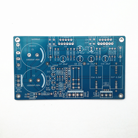 1 pieza 68 W * 2 LM3886 amplificador de potencia placa PCB con protección del altavoz para audiófilo diy (sólo PCB no los componentes) ► Foto 1/3