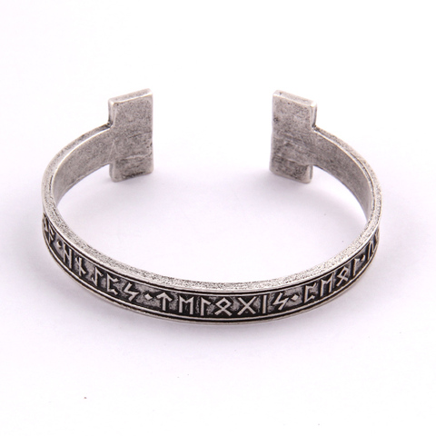 1 brazalete de runa nórdica hecho a mano para hombre vikingo ► Foto 1/6