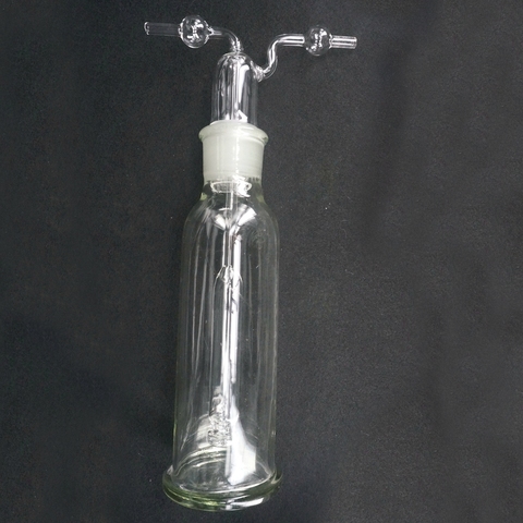Lab-botella de lavado de Gas de vidrio, multiorificio, instrumentos químicos, 500ml ► Foto 1/6