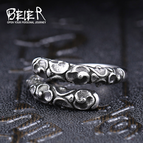 Beier-anillo de acero inoxidable de 316L, LLBR8-364R de joyería de moda ► Foto 1/6