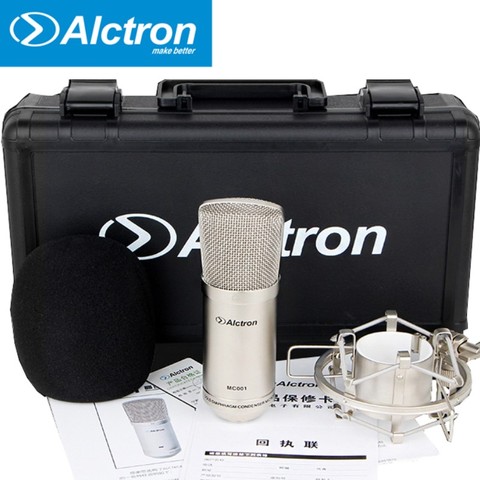 Micrófono condensador Original Alctron MC001 pro micrófono de estudio de grabación con micrófono de grabación Estuche de transporte ► Foto 1/6