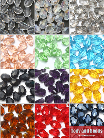 ¡2 lotes más del 10% de descuento! (100 unids/lote) 4x6mm de agua de cristal facetado cristal espaciador perlas para joyería haciendo 17 colores ► Foto 1/1