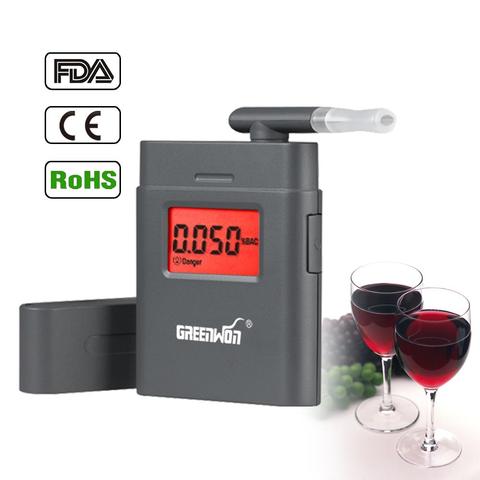Probador de Alcohol policial, Detector de alcoholímetro profesional con pantalla Digital LCD, 838 ► Foto 1/6
