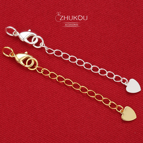 ZHUKOU-Cadena de 7x70mm para collar, accesorios de joyería hechos a mano, agujero: 4,2mm, modelo: PZ30, un par/dos piezas ► Foto 1/6