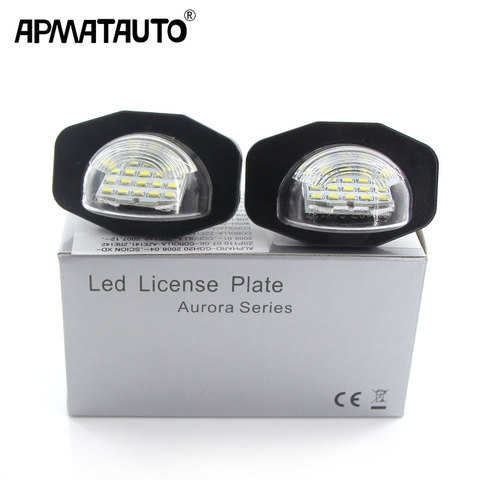 2X canbus LED para matrícula de coche luces 12V lámpara LED de matrícula para Toyota Corolla Auris Alphard Sienna deseo Scion XB XD urbano ► Foto 1/6