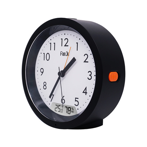 FanJu FJ5132-reloj despertador Digital LED, con temperatura, humedad, retroiluminación automática, para mesa de escritorio y dormitorio, relojes electrónicos ► Foto 1/6