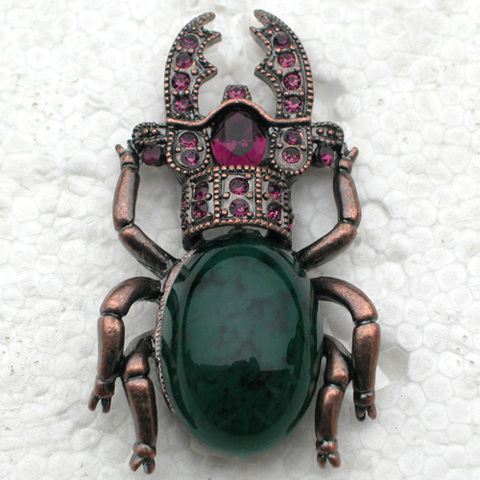 De moda de diamantes de imitación púrpura escarabajo broches Pin C2013 D3 ► Foto 1/1