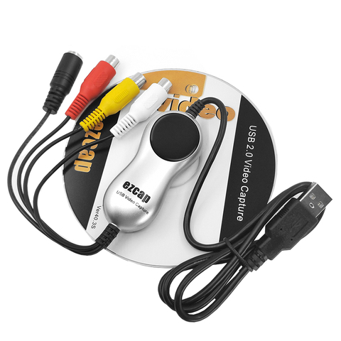 EZCAP-Capturadora de vídeo analógica, adaptador de Audio a convertidor Digital para Windows 10/2,0, USB 8/7, HD, TV, DVD, VHS ► Foto 1/6