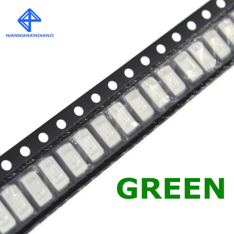 100 Uds 5630/5730 SMD/SMT LED verde 5730 LED de montaje en superficie rojo 3,0 ~ 3,2 V 520-525K Ultra Birght chip de diodo LED 15-18LM ► Foto 1/4