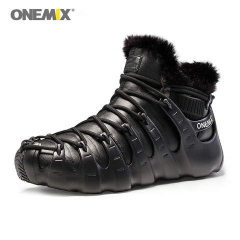 Onemix-Botas de invierno antideslizantes para hombre y mujer, calzado de Trekking, al aire libre, para invierno, cálido ► Foto 1/6