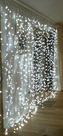 3 m x 3 m 300 LED Icicle LED cortina de hadas luz 300 bombilla Navidad Jardín de la boda decoración guirnalda FIESTA DE 5 colores Opti ► Foto 1/6