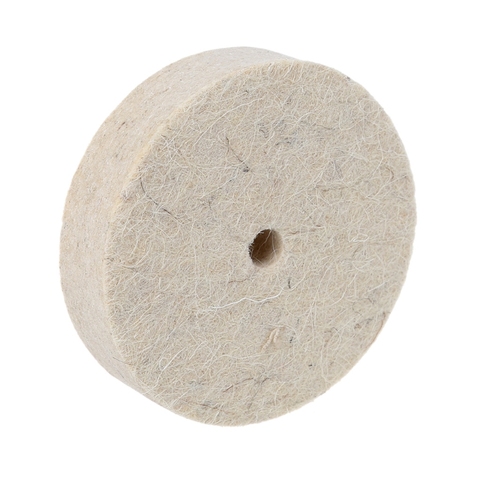 Almohadilla de disco pulidora de rueda, herramienta rotativa de pulido bruñido de fieltro de lana, 76x20mm ► Foto 1/5