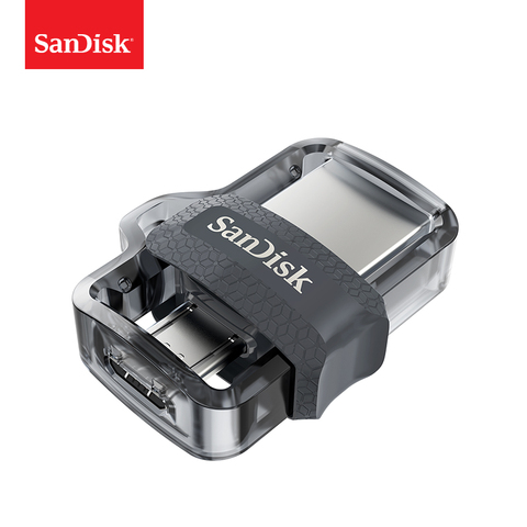 SanDisk OTG USB Flash Drive 16GB 32GB USB 3,0 Mini pluma Drives 128GB 64GB PenDrives para teléfonos Android para PC y envío ► Foto 1/5