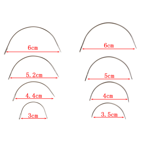 25 unids/lote C tipo curvo agujas de colchón tipo C aguja de coser a mano reparación del hogar agujas de coser ► Foto 1/6
