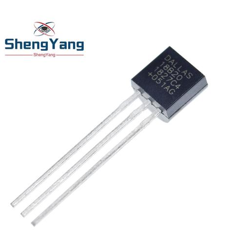 10 unids/lote Sensor chip electrónico DS18B20 a 92 18B20 chips IC de detección de temperatura 18b20 bricolaje electrónica ► Foto 1/5