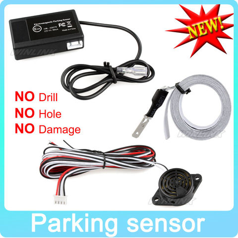 Sensor de aparcamiento marcha atrás electromagnético para coche, radar de estacionamiento fácil de instalar, protector de parachoques, ► Foto 1/6