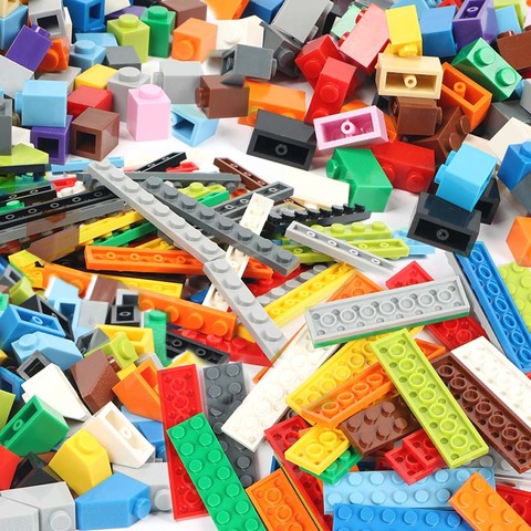 100 g/paquete multicolor DIY modelo bloques de construcción piezas de juguete a granel para la construcción de ladrillos juguetes para niños regalos compatibles Legoings ► Foto 1/6
