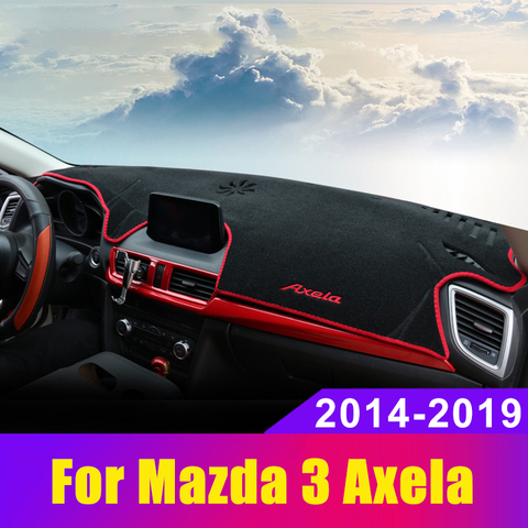 Cubierta de tablero de coche, alfombrilla de Panel de instrumentos ANti-UV para Mazda 3 BM Axela 2014 2015 2016 2017 2022, accesorios ► Foto 1/6