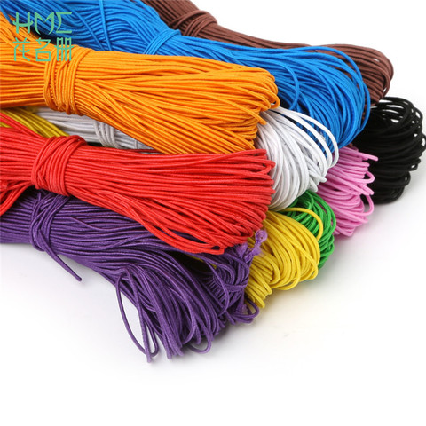 Banda de goma elástica para costura de pulseras, cordón de hilo elástico de 25 m/lote, 1mm, 10 colores, DIY, gran oferta ► Foto 1/6