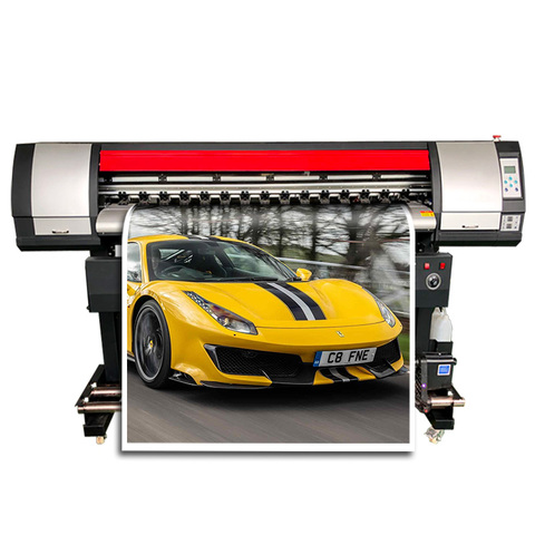 Impresora flexible de gran formato para etiqueta para exterior Pvc Banner vinilo valla exterior 160Cm Xp600 cabezal de impresión Eco solvente impresora ► Foto 1/1