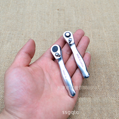 Mini llaves inglesas de trinquete y destornillador, 1 unidad, 1/4, hechas en Japón ► Foto 1/4