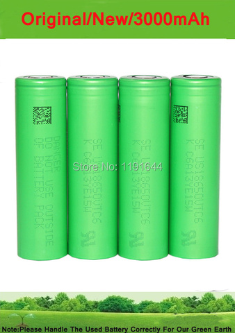 Batería de cigarrillo electrónico para Sony, 100% Original, 3,6 V, US18650, VTC6, 3000mAh, 30A, 4 unids/lote ► Foto 1/3