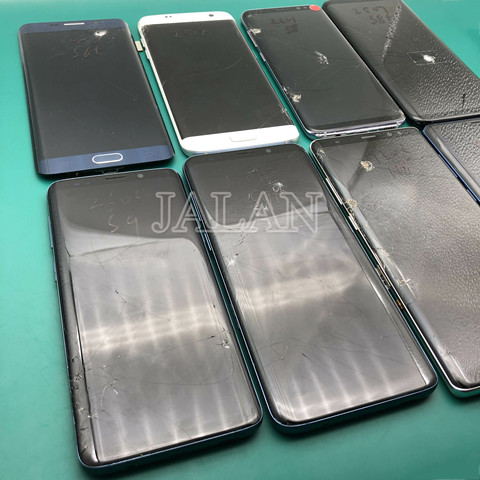 Pantalla Lcd táctil para teléfono Galaxy S8 plus G955, con punto para practicar la reparación, Marco medio ► Foto 1/1