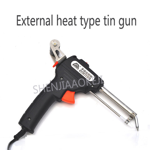 Pistola de soldadura de estaño Manual, soldador de hierro eléctrico, máquina de soldadura automática de estaño de 60W, Kit de reparación de estaño de hierro, plástico ABS de 220V, 1 ud. ► Foto 1/1